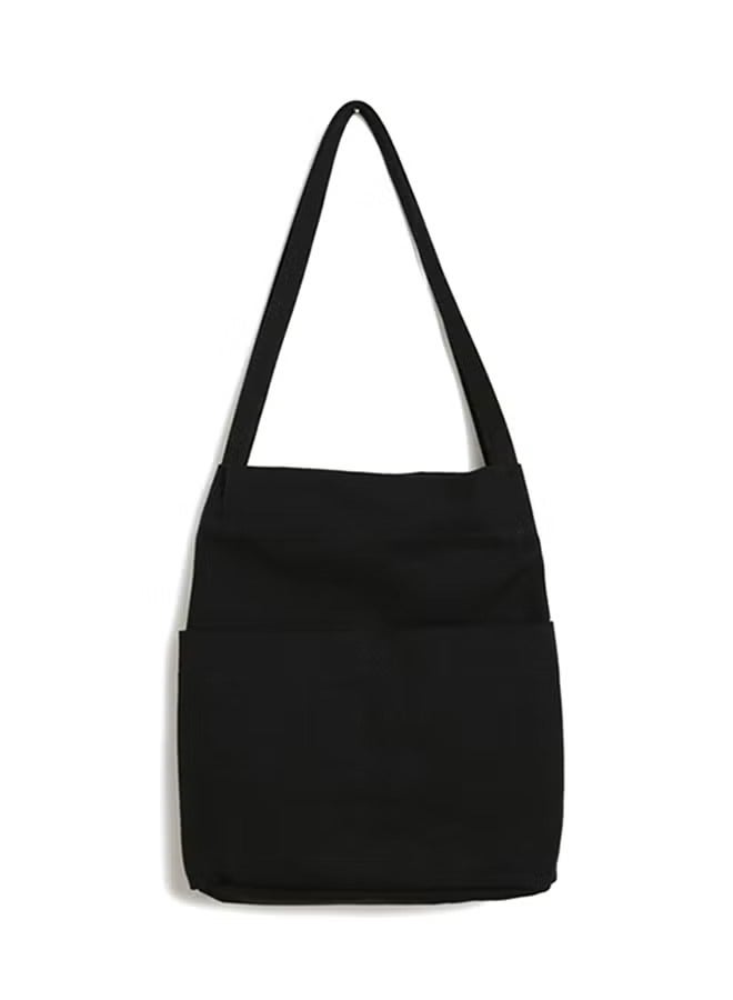 Stitch Detail Canvas Shopper/Tote - Image 1