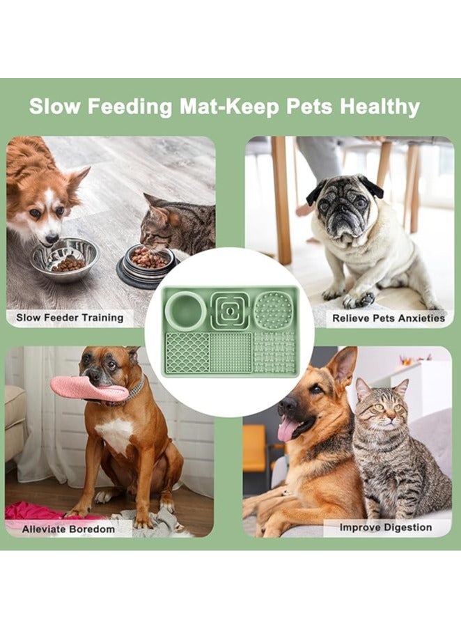 general Dog and cat licking pad with suction cup with scraper for food and water, perfect silicone feeding pad for anxiety relief, suitable for butter, food, yogurt, peanuts (30×20cm) - Image 3