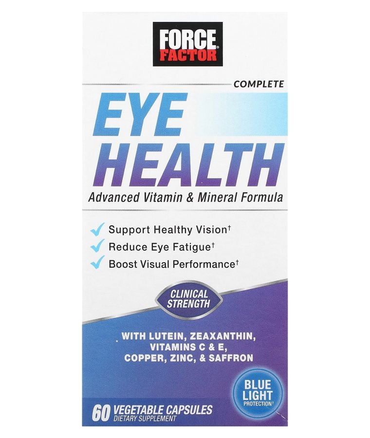 Force Factor Complete Eye Health Advanced Vitamin & Mineral Formula 60  Vegetable Capsules