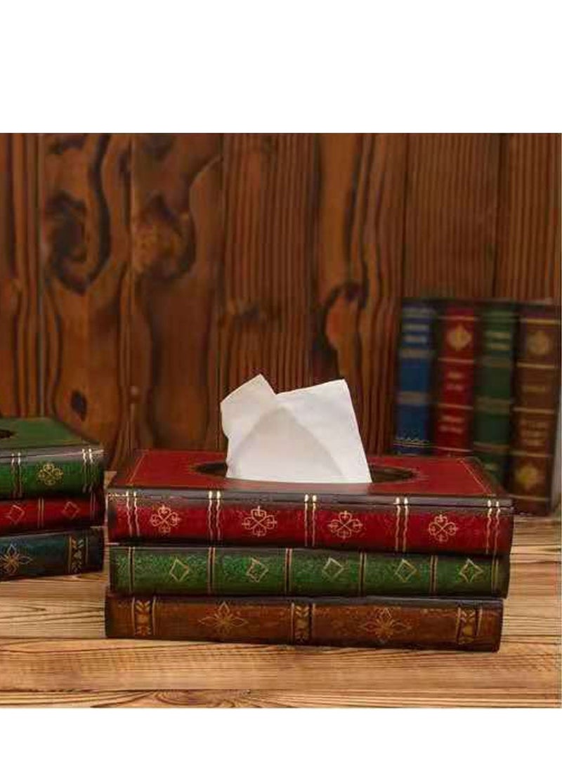 LINGWEI - Tissue Case Book Shape Napkin Holder Multicolour 26x10x16cm - Image 1