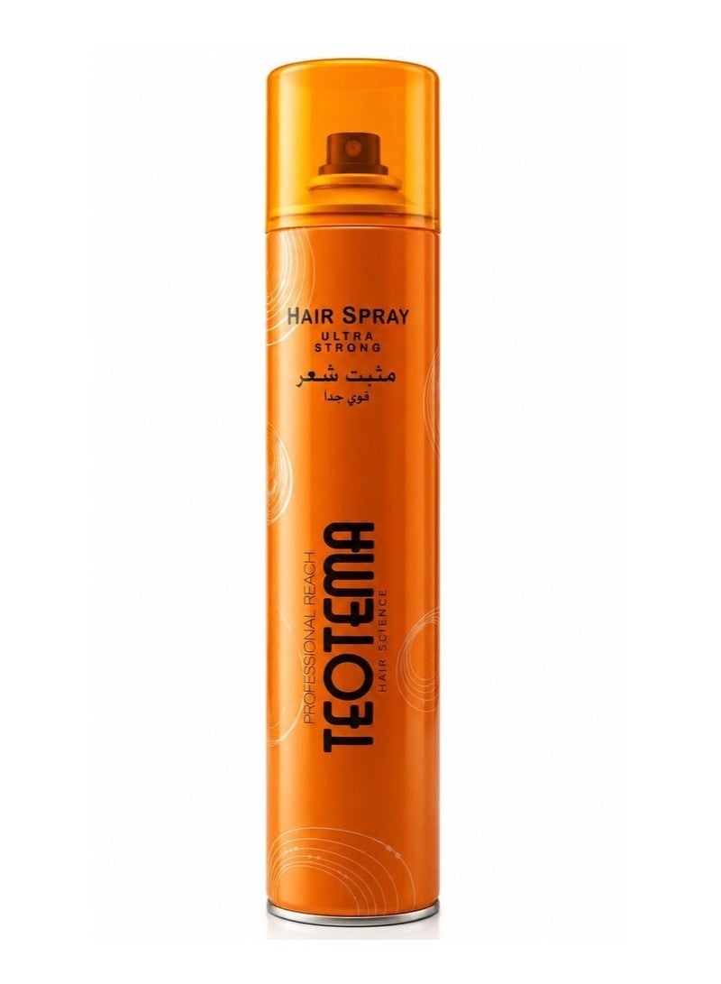 Teotema Extra Strong Hold Hairspray 400ml - Image 1
