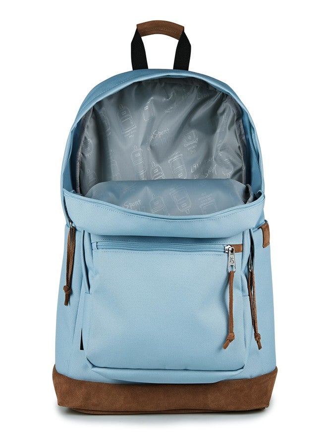 جان سبورت حقيبة ظهر JanSport Right Pack Premium - حقيبة ظهر يومية مزودة بجيب مخصص للكمبيوتر المحمول مقاس 15 بوصة، وجيب رئيسي، وجيب لزجاجة الماء، لون أزرق داكن، مقاس واحد، Right Pack Premium - Image 5