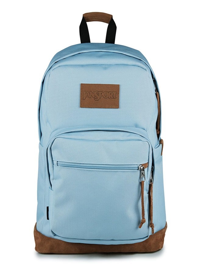 جان سبورت حقيبة ظهر JanSport Right Pack Premium - حقيبة ظهر يومية مزودة بجيب مخصص للكمبيوتر المحمول مقاس 15 بوصة، وجيب رئيسي، وجيب لزجاجة الماء، لون أزرق داكن، مقاس واحد، Right Pack Premium - Image 1