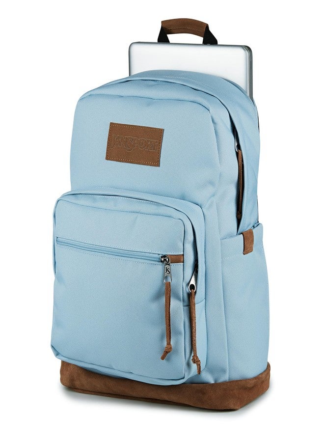 جان سبورت حقيبة ظهر JanSport Right Pack Premium - حقيبة ظهر يومية مزودة بجيب مخصص للكمبيوتر المحمول مقاس 15 بوصة، وجيب رئيسي، وجيب لزجاجة الماء، لون أزرق داكن، مقاس واحد، Right Pack Premium - Image 3
