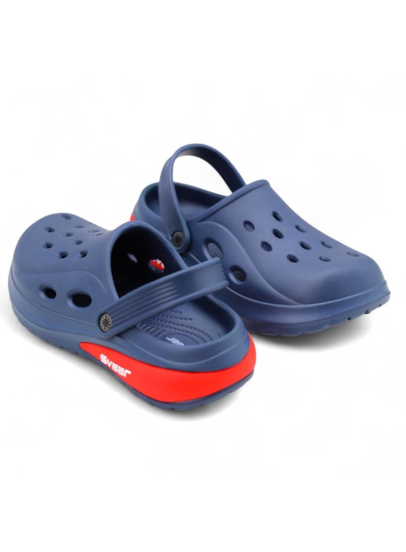 SVAAR صنادل سفار دريفت للرجال الكلاسيكية الرياضية القابلة للتعديل مع حزام خلفي مريح وخفيف الوزن ومضادة للانزلاق ومقاومة للماء باللون الأسود - Image 5