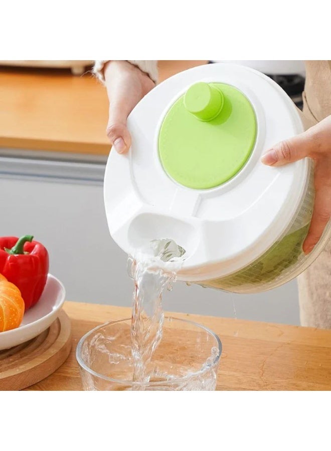 Large Manual Vegetable & Salad Spinner - Fast Drying & Washing System - Keeps Greens Fresh & Crisp - Image 2