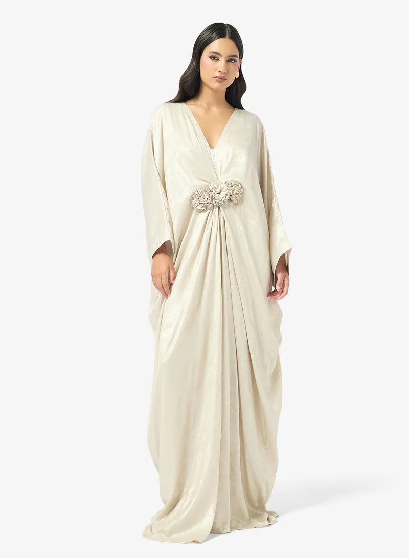 Golden Apple Vneck Maxi Dress