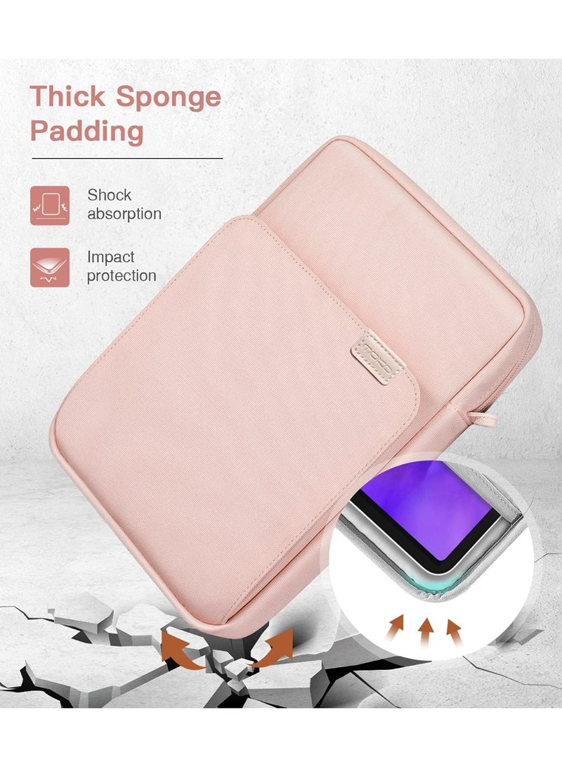 Multifunctional Laptop Bag, Tablet Case with Shoulder Strap and Handle, Multiple Compartments, Pink - Image 4