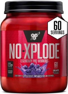 BSN NO XPLODE Legendary Preworkout Supplement Grape - 60 Servings