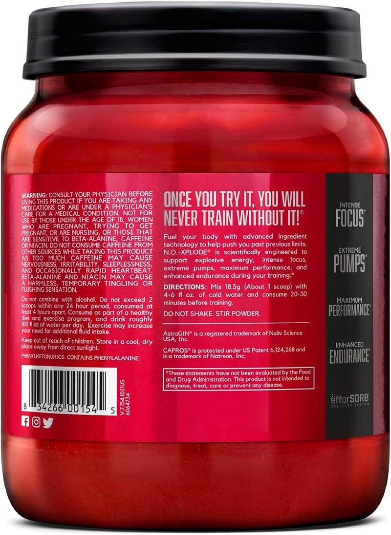 BSN - BSN NO XPLODE Legendary Preworkout Supplement Grape - 60 Servings - Image 1