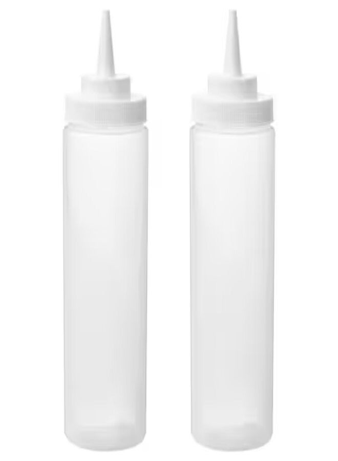Grilltider Squeeze Bottle Plastic Transparent 330 ml Pack of 2 - Image 1