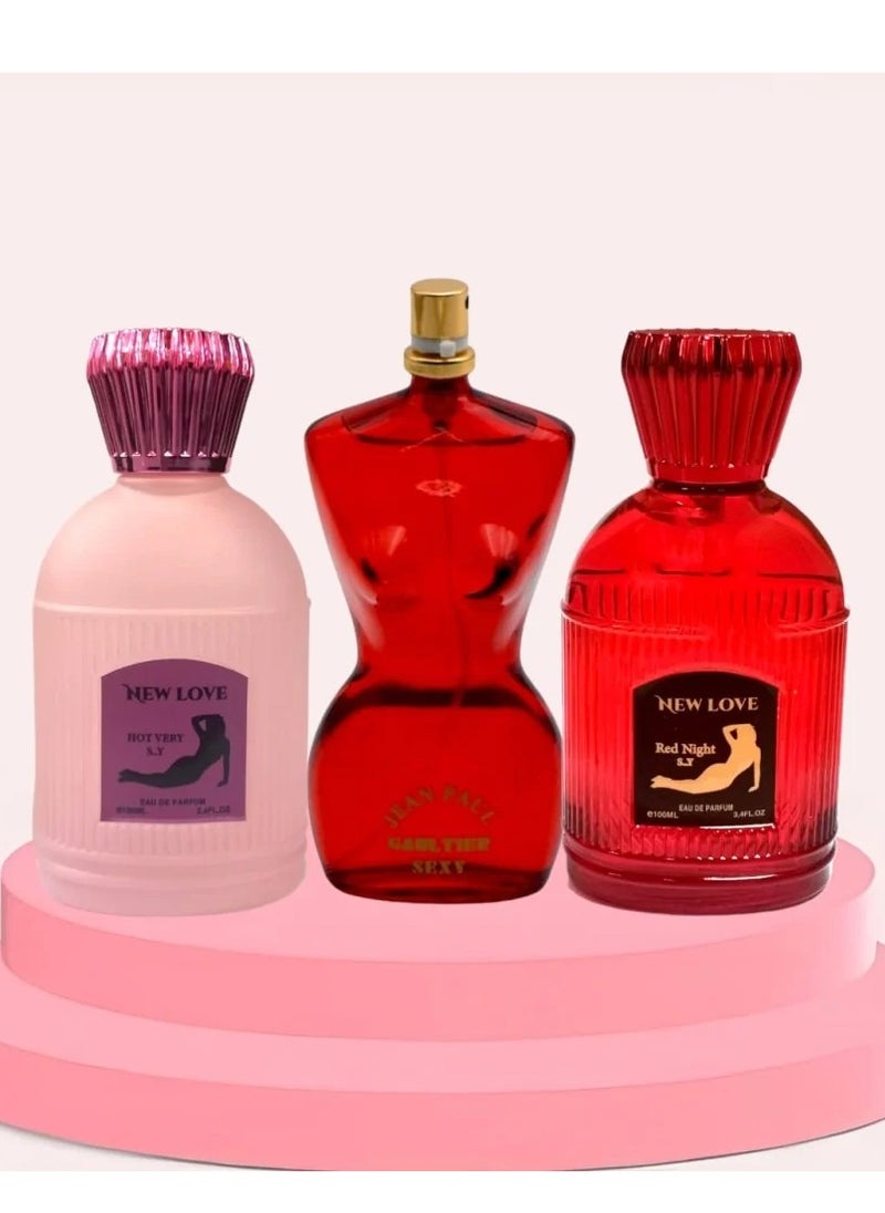Jean Paul Pheromone Perfume Set, Red Night, Lady, Ganpool, 100 ml 