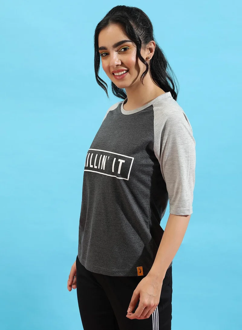 Campus Sutra Campus Sutra Women's Solid Mint Maroon Top