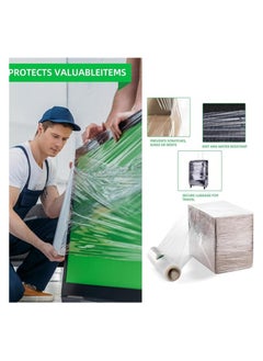 Duravel Duravel Clear Stretch Film Wrap, 50cm Width, Heavy Duty, Transparent wrapping paper for Box Packing and Moving. wrapping plastic roll of 1.5kg  - Image 5