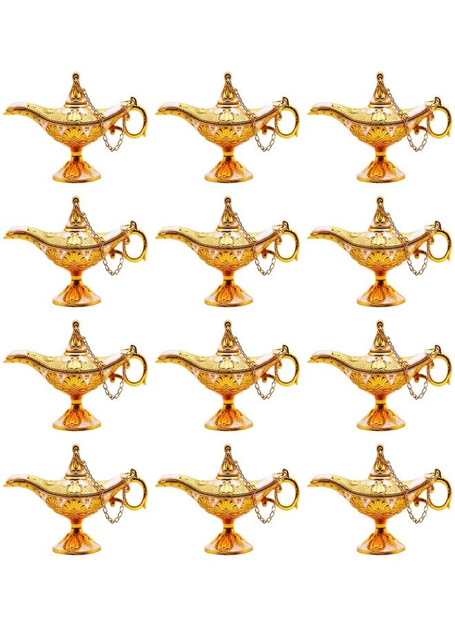 Hsiwto Pack of 12 Aladdin Magic Genie Lamps - Classic Vintage Magic Genie Light Costume Lamp for Home Wedding Table Decoration, Tiny Size, White - Image 1