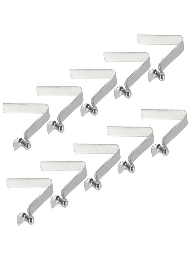 PATIKIL 5x3mm Kayak Paddle Snaps, 10 Pack Tent Pole Clips Steel V Shaped Single Pin Push Button Spring Clips Lock Tube Pole Clips for Camping Awning - Image 1