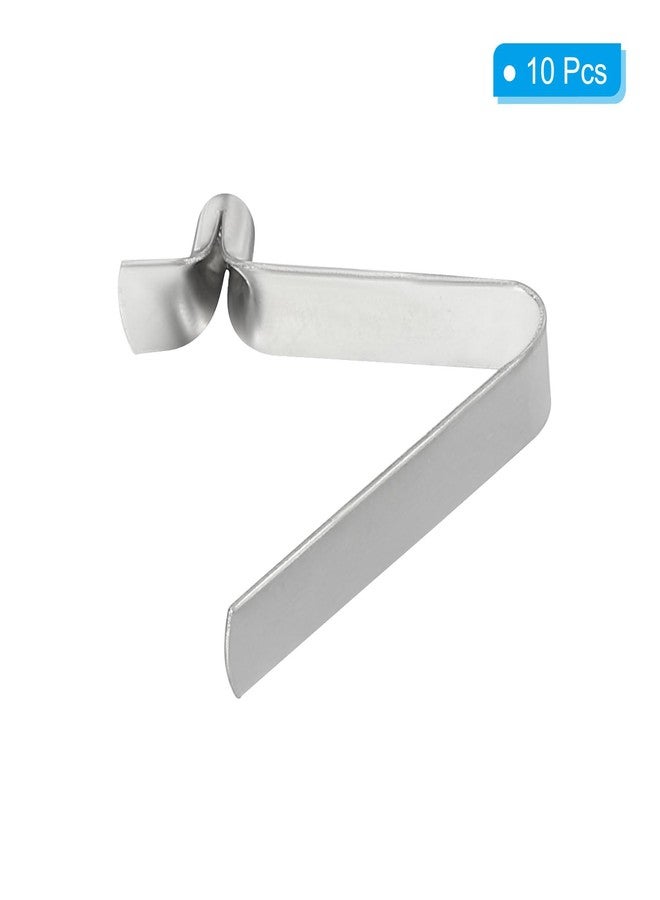 PATIKIL 5x3mm Kayak Paddle Snaps, 10 Pack Tent Pole Clips Steel V Shaped Single Pin Push Button Spring Clips Lock Tube Pole Clips for Camping Awning - Image 3