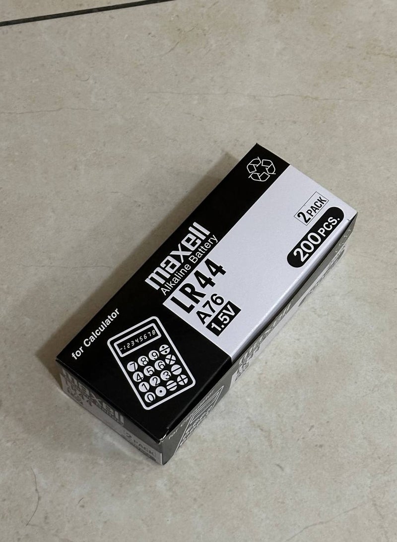 ماكسل ماكسيل LR44 10 قطع بطارية قلوية أصلية 1.5 فولت (عبوة من 10 قطع) - Image 2