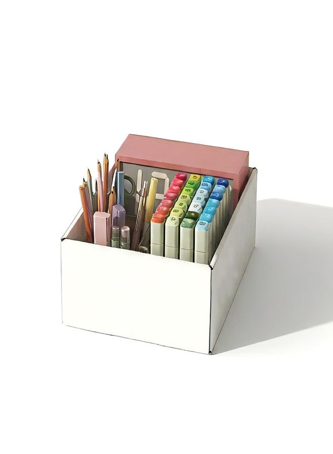 Wtrgas 20 PCS 12x9x4 White Sturdy Cardboard Drawer Organizers, Minimalist Paperboard Storage Bins for shelf Desk Drawer Closet Cabinet, DIY Labeling, for Kitchens, Pantries, Offices, Classrooms - Image 1