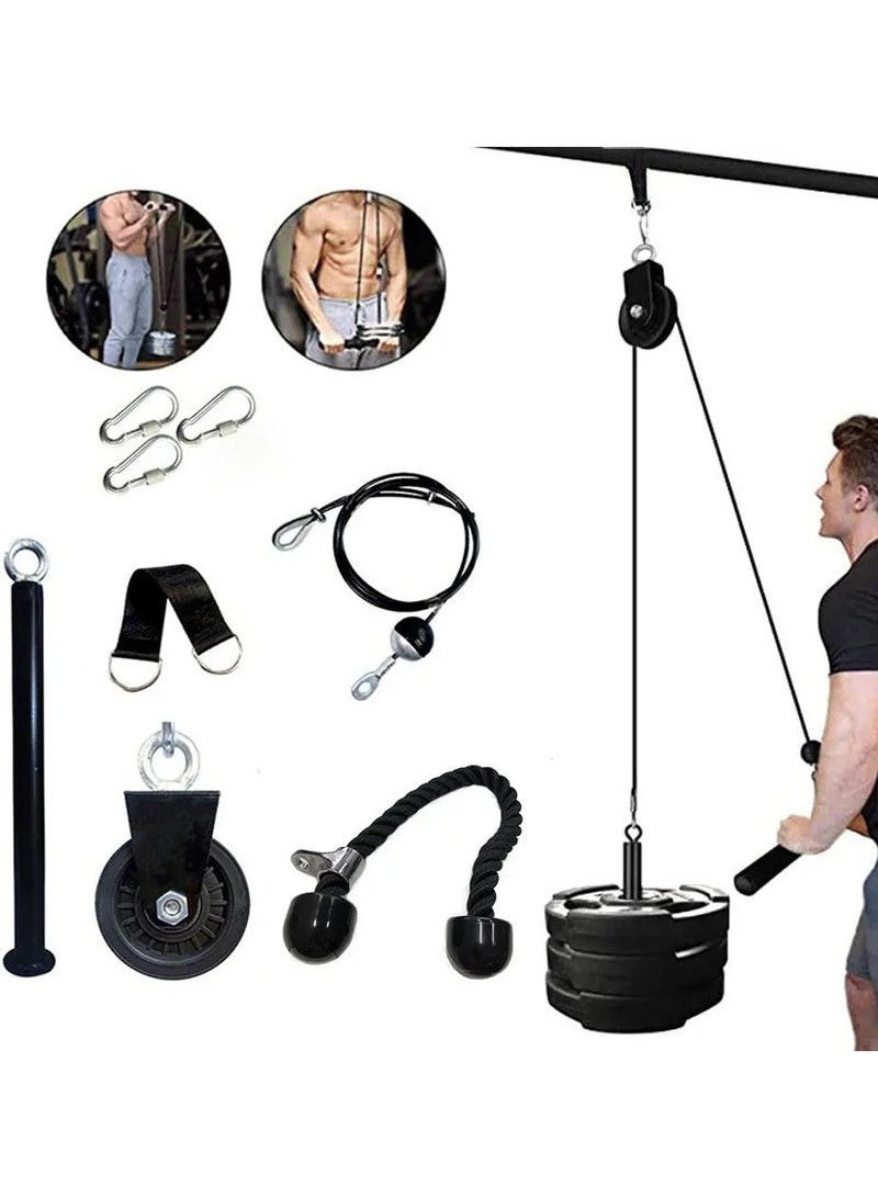 Proxima Health & Fitness Fitness Pulley Cable Machine, Arm Muscle Fitness Straps, Biceps Triceps Strength Training, Home Gym Exercise Equipment, Pulley Fitness Set - Image 1