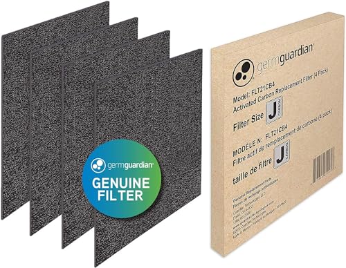 GermGuardian Genuine Carbon Filter Replacements for FLT5900 HEPA filter for AC5900WCA Air Purifier 4Pack FLT21CB4
