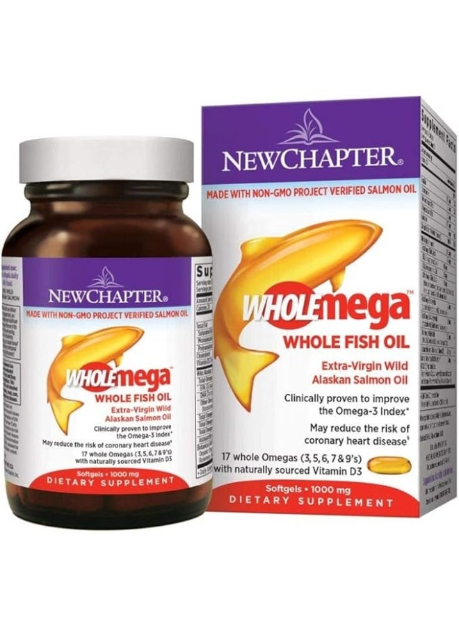 New Chapter Nc Wholemega 1000Mg 120Sg #5003  - Image 3
