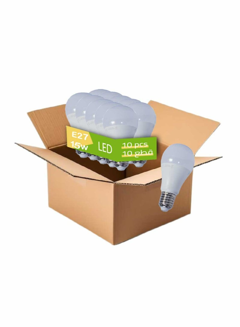 إم بي لمبة كروي 12 واط ليد MB ابيض 10 حبات - Image 1