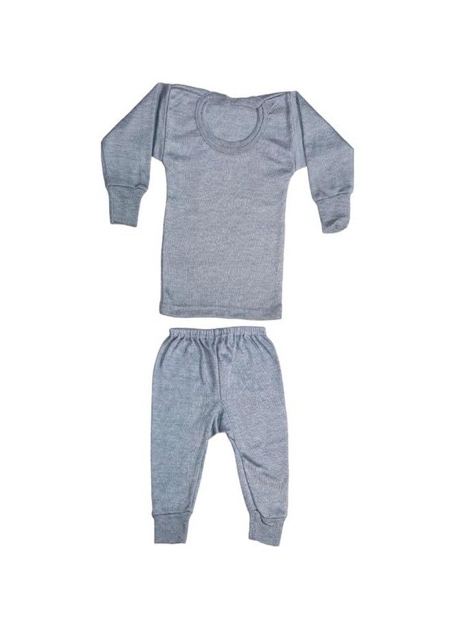 BONUM Comfotable Winter Wear Thermal Innerwear Top & Full Pant Woolen Warmer Combo Set for Girls Boys, Kids Unisex Body Warmer Thermal (Set of 3) - Image 5