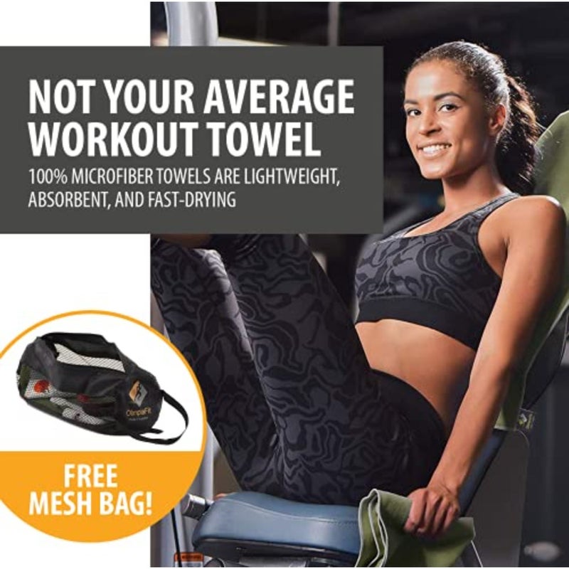 3 Size Towels at the Price of 1 - Super Pack - Fast Quick Dry · Super Absorbent · Ultra Compact · Lightweight · Antimicrobial · Set Microfiber Towels - Best For Gym Travel Camp Backpacking Yoga Fitnes - Image 2