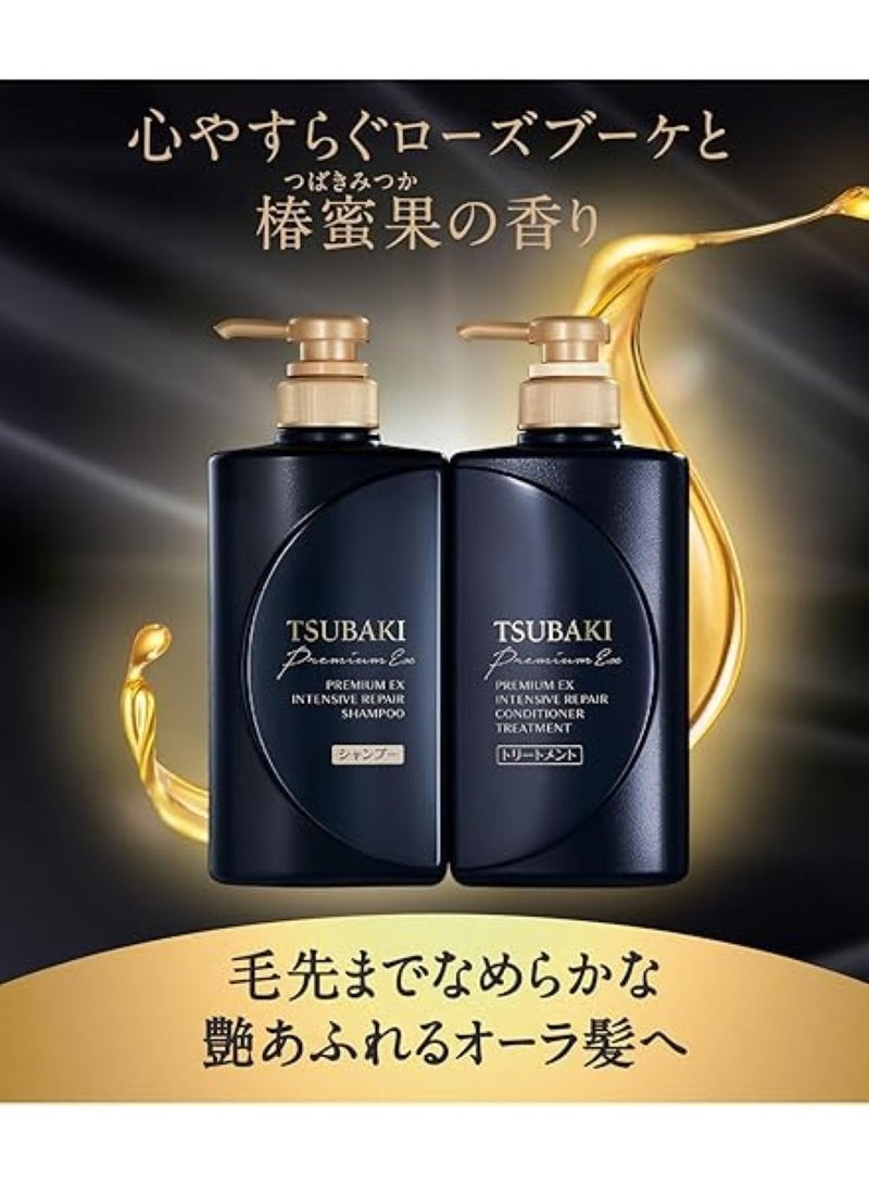 TSUBAKI Premium Intensive Repair Shampoo & Conditioner Treatment Set (490ml x 2). - Image 2