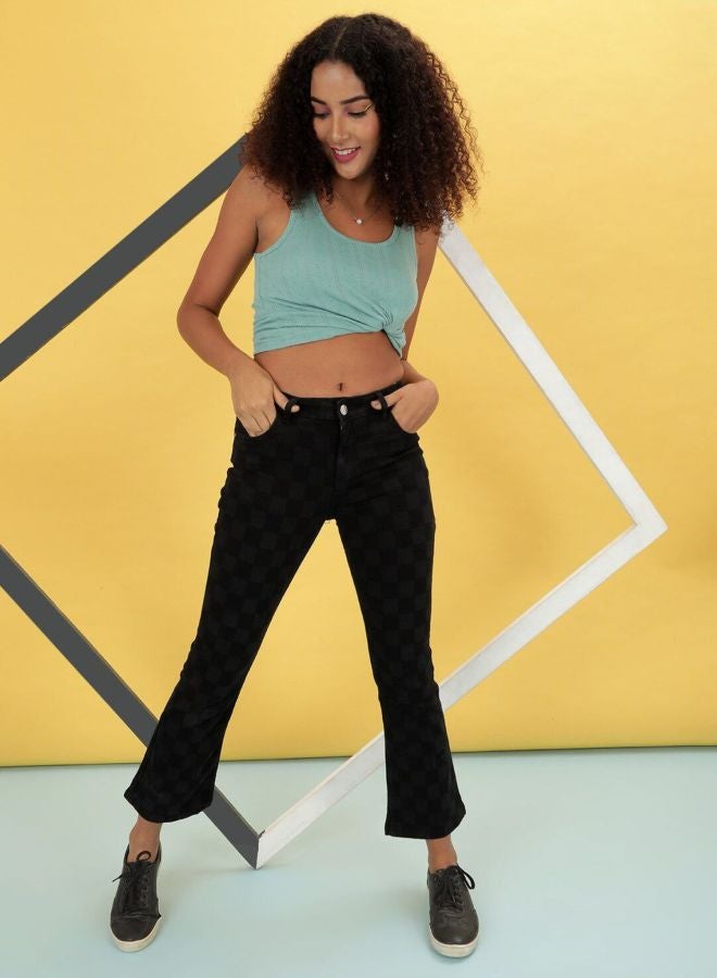 Freehand Women Bootcut Laser Print High Rise Jeans - Image 4