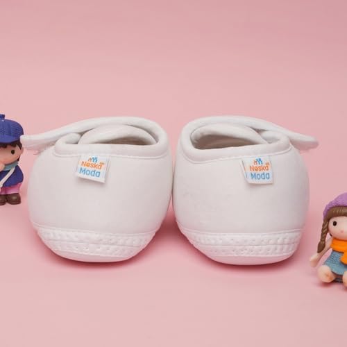Neska Moda 6 To 12 Months Baby Boys & Baby Girls Cute Soft Cotton Pre-Walker Sports Booties (Brown)-BT4706 - Image 4