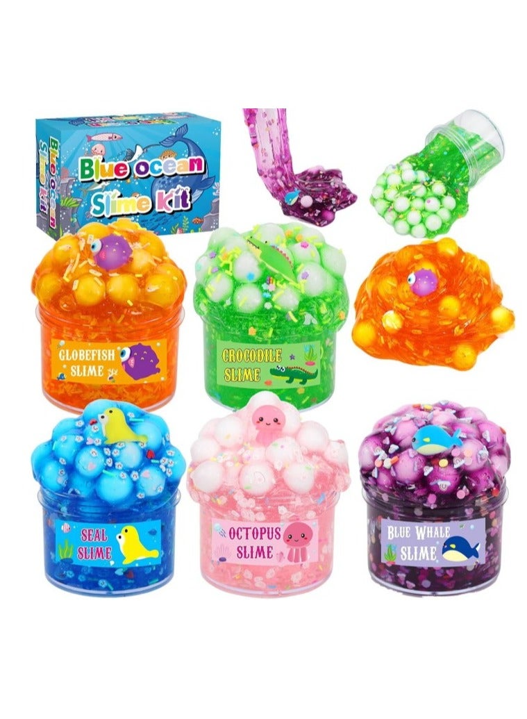 جِيجل جوي كيلي مكعب SLIME KIT CRYSTER صافية الوحل سوبر ناعم وغير لزجة لعبة الحفلات تحت عنوان "ألوان غنية بالوحل". - Image 1