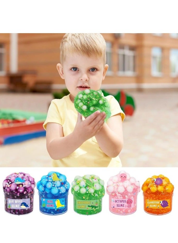 جِيجل جوي كيلي مكعب SLIME KIT CRYSTER صافية الوحل سوبر ناعم وغير لزجة لعبة الحفلات تحت عنوان "ألوان غنية بالوحل". - Image 3