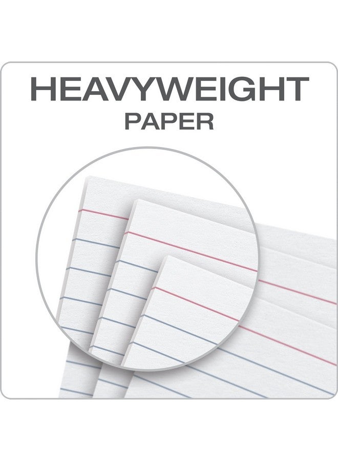 Oxford Heavyweight Ruled Index Cards, 3" x 5", White, 100 Per Pack (63500) - Image 2