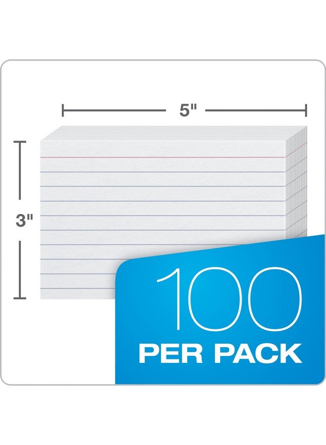 Oxford Heavyweight Ruled Index Cards, 3" x 5", White, 100 Per Pack (63500) - Image 4