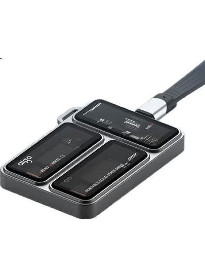 aigo Aigo 1Tb Portable Solid State Drive (Pssd) P3 Type-C Usb3.2 Read And Write Speed 2000Mb/S Transparent Edc Direct Phone Connection External Hard Drive For Computers And Laptops - Image 2