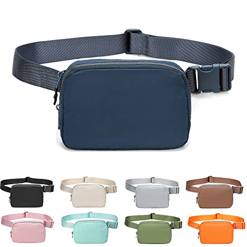 MEISEE Fanny Belt Bag Waist Pack Crossbody Bags Bum Bag for Running Hiking Travel Workout Adjustable Strap for Women -blue - Image 1