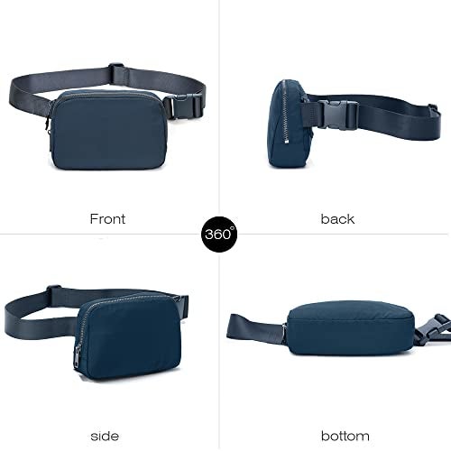 MEISEE Fanny Belt Bag Waist Pack Crossbody Bags Bum Bag for Running Hiking Travel Workout Adjustable Strap for Women -blue - Image 3