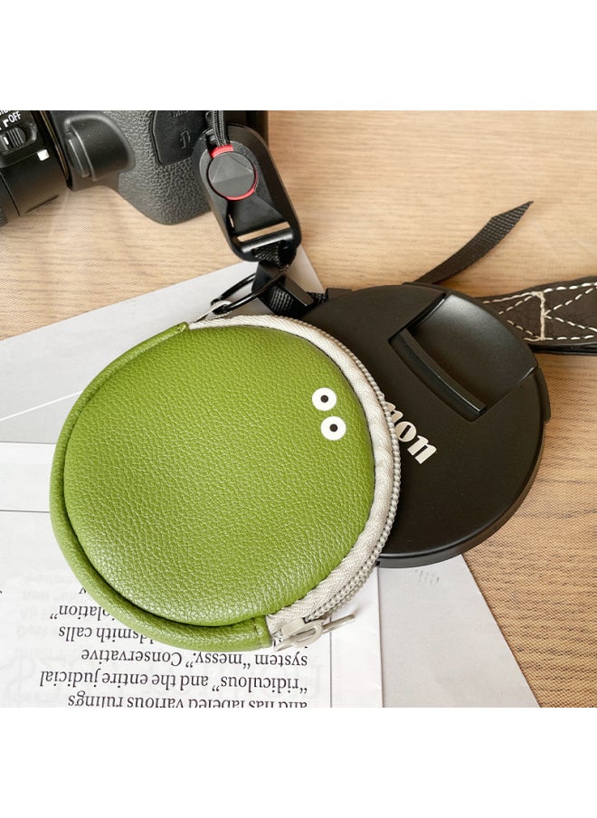 Generic Cartoon Lens Cover Anti-lost Package Thickened UV Mirror Shock Absorbing Storage Bag Filter Bag Camera Cover Anti-lost Lanyard-Body Color:Green [thickened]  - Image 2