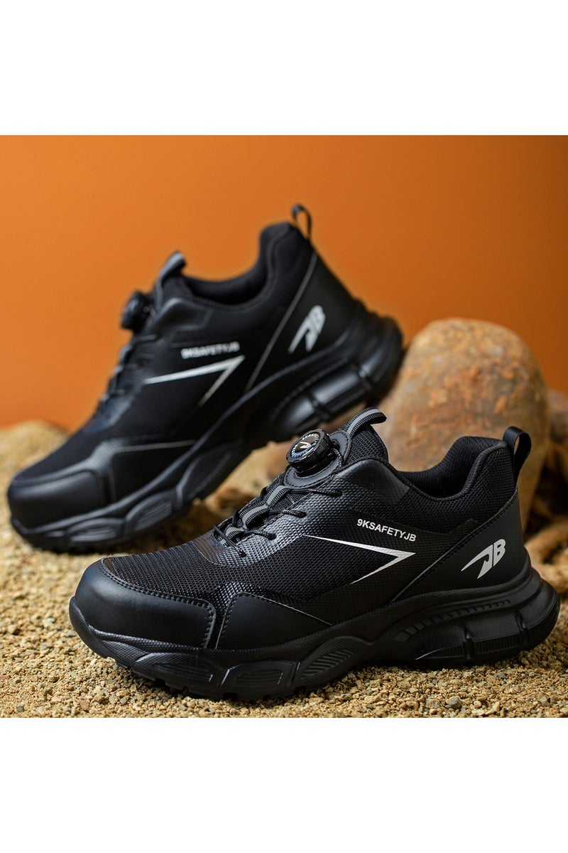 general Summer men's breathable safety shoes steel toe work shoes, anti-smash composite steel toe + puncture-proof Kevlar, durable, wear-resistant and breathable. - Image 1