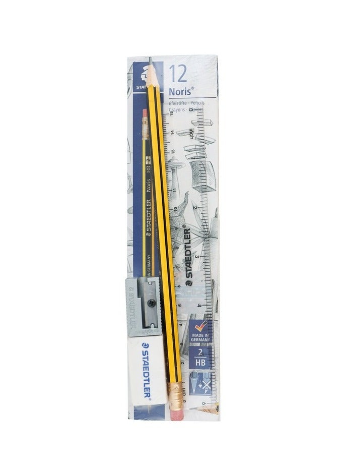 STAEDTLER 13-Piece Noris Pencil With Accessories Value Pack