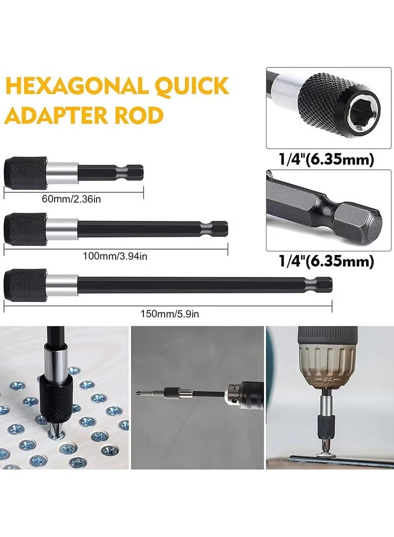 وصلات رؤوس مثقاب مرنة، ملحق حفر زاوية يمنى 105 درجة، محول مقبس هيكس شانك (لقم سداسية) 1/4 3/8 1/2 انش لمفك عزم دوران بمقبس دوار، وصلات رؤوس قابلة للانحناء للمثقاب ومفك البراغي - Image 4