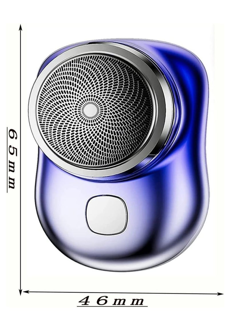ELTRAZONE Electric Razor for Men, Newest Mini-Shave Portable Electric Shaver, Pocket Size Portable Shaver Wet and Dry Mens Razor USB Rechargeable Shaver Charging (Electric Razor for Men, SILVER) - Image 2