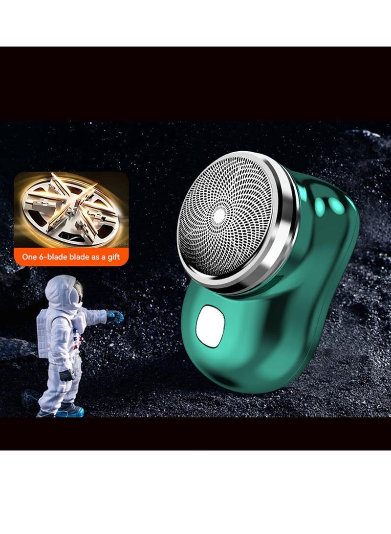 ELTRAZONE Electric Razor for Men, Newest Mini-Shave Portable Electric Shaver, Pocket Size Portable Shaver Wet and Dry Mens Razor USB Rechargeable Shaver Charging (Electric Razor for Men, SILVER) - Image 3