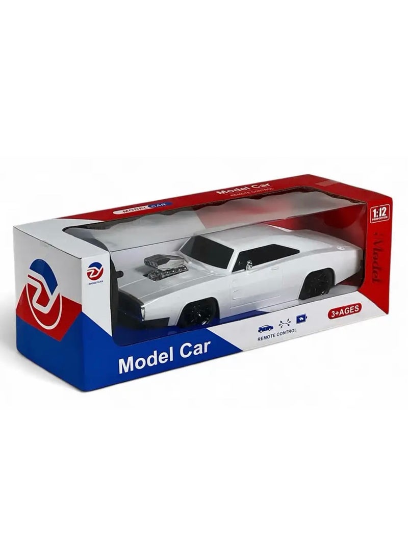 Model car Pull-Back Car for Kids with control unit – Realistic Design, Available in Black or White - Image 1