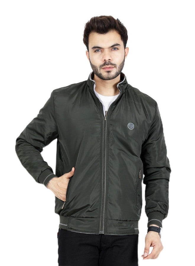 Dollar Dolllar Jackets for Men Stylish latest Casual Zipper Bomber Winter Jacket Full Sleeve Water Resistant Jacket for Men Non Reversible - Image 1