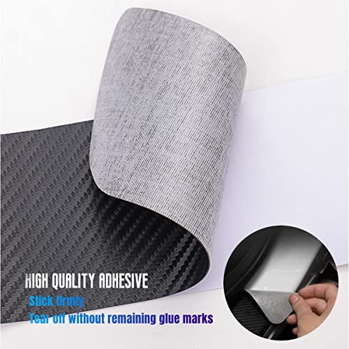 JULOPO 4PCS car Door sill Protector Stickers Carbon Fiber Texture Leather car Door sill Cover Compatible Picanto Proceed Rio K5 Sportage Stinger Soul GT Line Accessories (Style 2) - Image 5