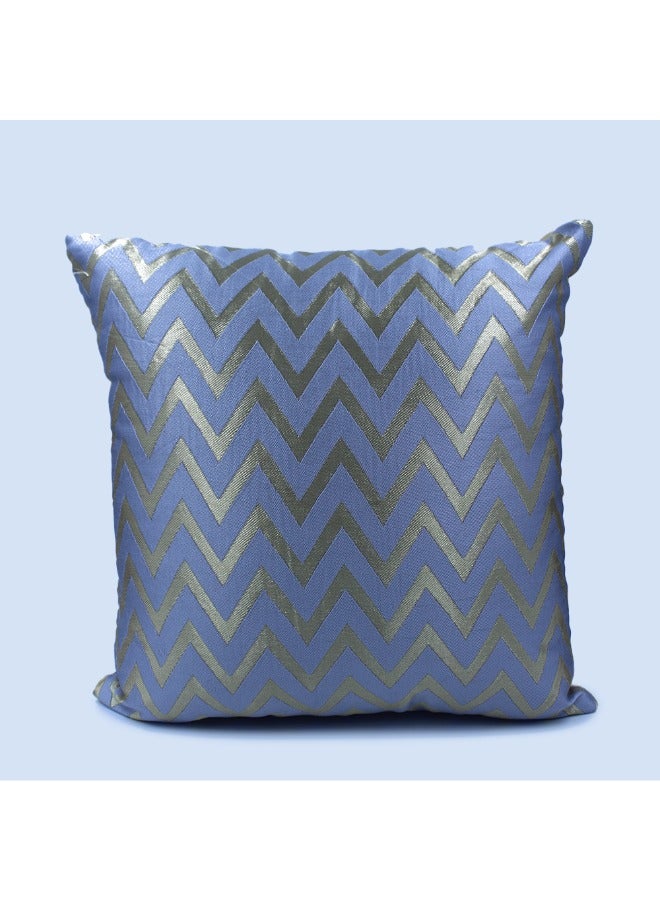 BYFT Orchard Cushion Cover 16 x 16 inch (Zig Zag Design - Grey) 40 x 40 cm Luxury Decorative Cushion Cover for Sofa, Bed & Living Room- Set of 2 without inserts - Image 2
