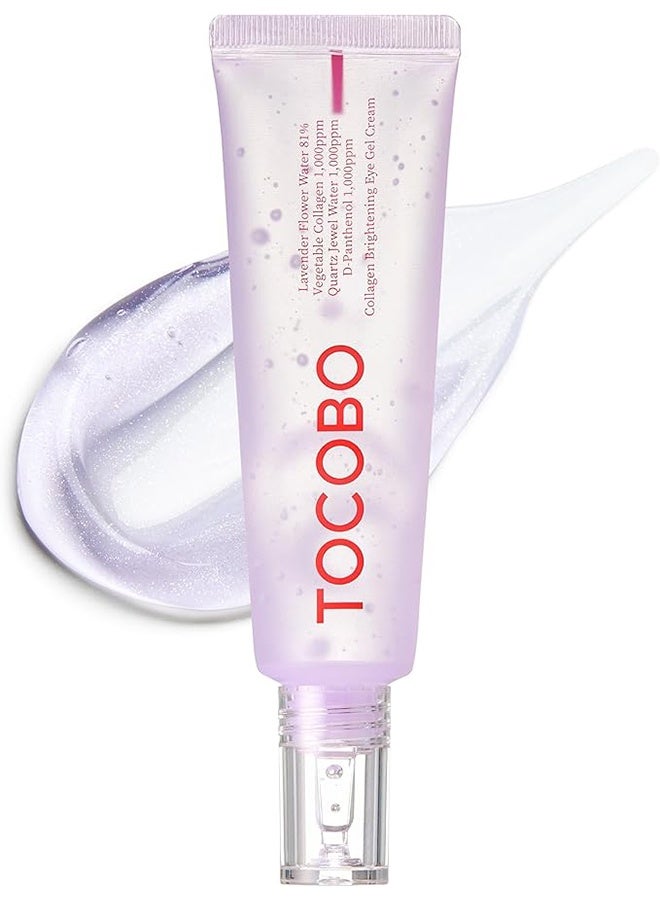 TOCOBO Collagen Brightening Eye Gel Cream 1.73oz / 49g | Quartz Water, Lavender Water Extract, Brightening Eye Care, Eye Lifting | Vegan, Collagen Eye cream - Image 1